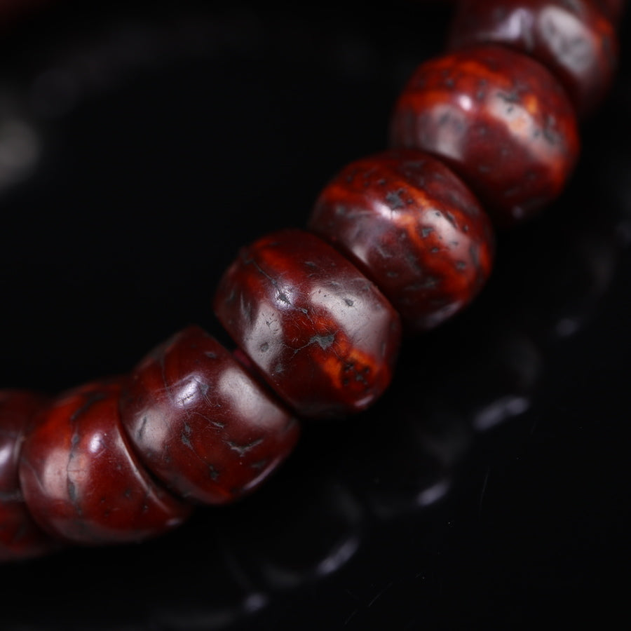 Old Tibetan Dark Red Bodhi Seed Mala