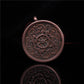 Vintage Tibetan Dharma Wheel Prayer Pendant Gau