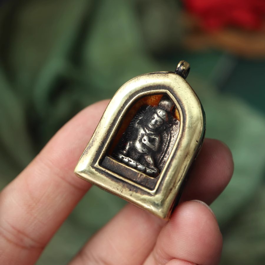 Vintage Tibetan Gau Pendant