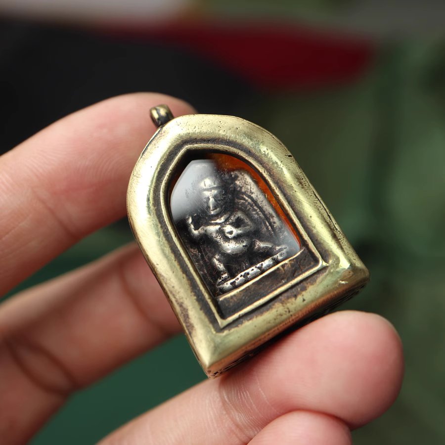 Vintage Tibetan Gau Pendant