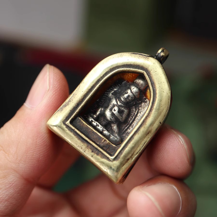 Vintage Tibetan Gau Pendant