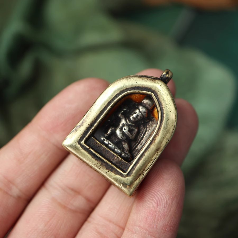 Vintage Tibetan Gau Pendant