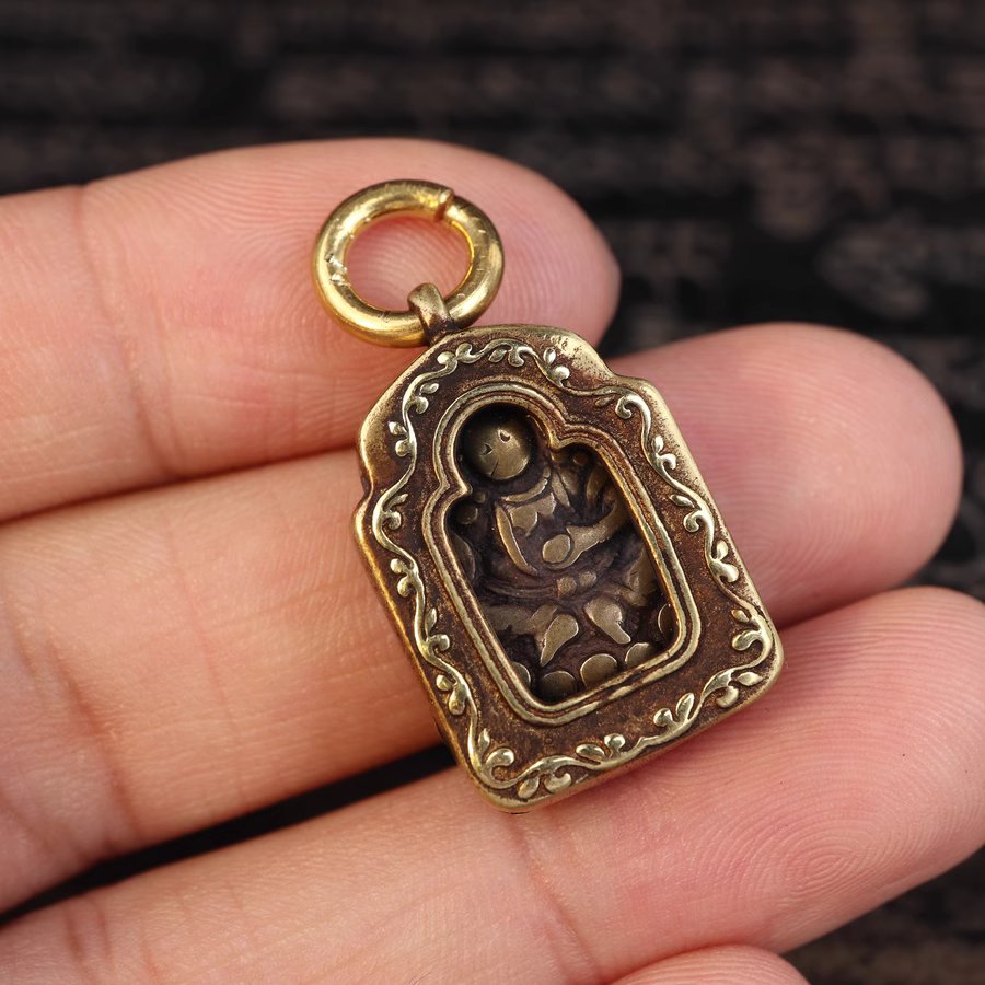 Vintage Tibetan Ghau Prayer Box