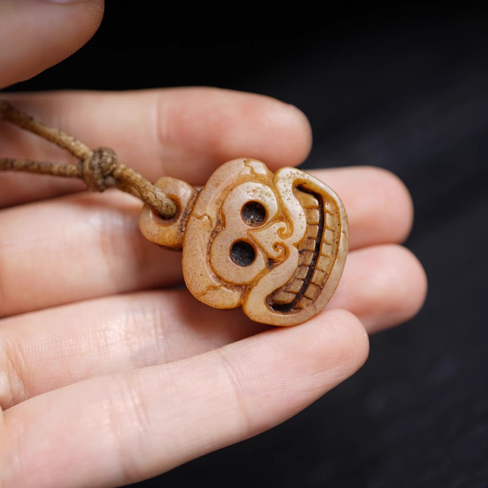 Old Tibetan Impermanence Skull Pendant