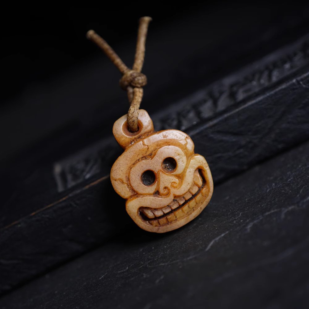 Old Tibetan Impermanence Skull Pendant