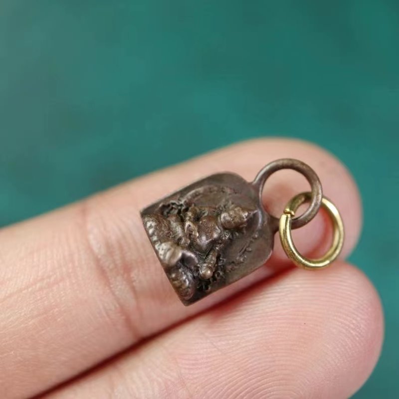 Vintage Tibetan Iron Caishen God Charm