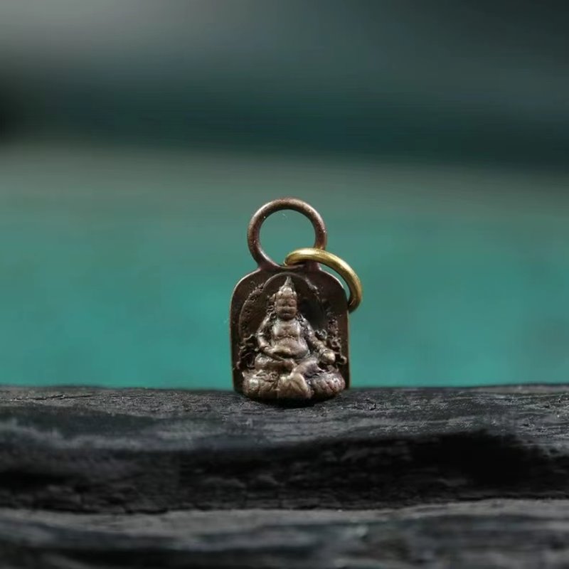Vintage Tibetan Iron Caishen God Charm