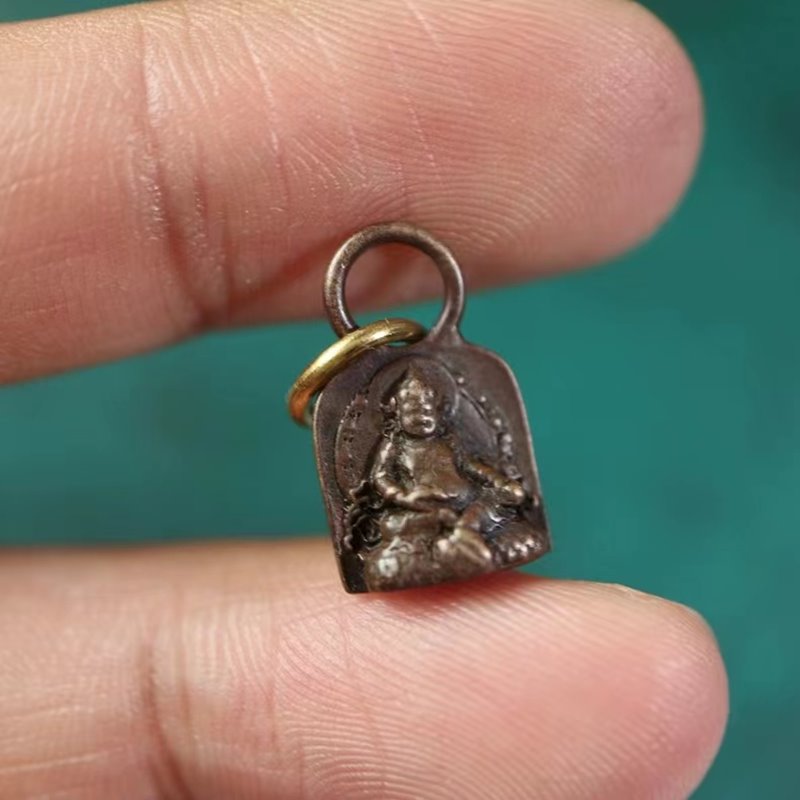 Vintage Tibetan Iron Caishen God Charm