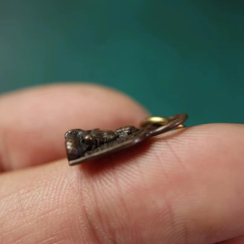 Vintage Tibetan Iron Caishen God Charm