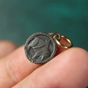Vintage Tibetan Iron Elephant Vajra Charm