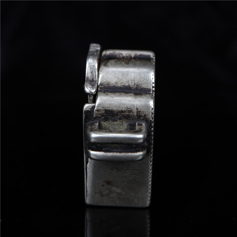 Old Tibetan Iron Gau Box Pendant