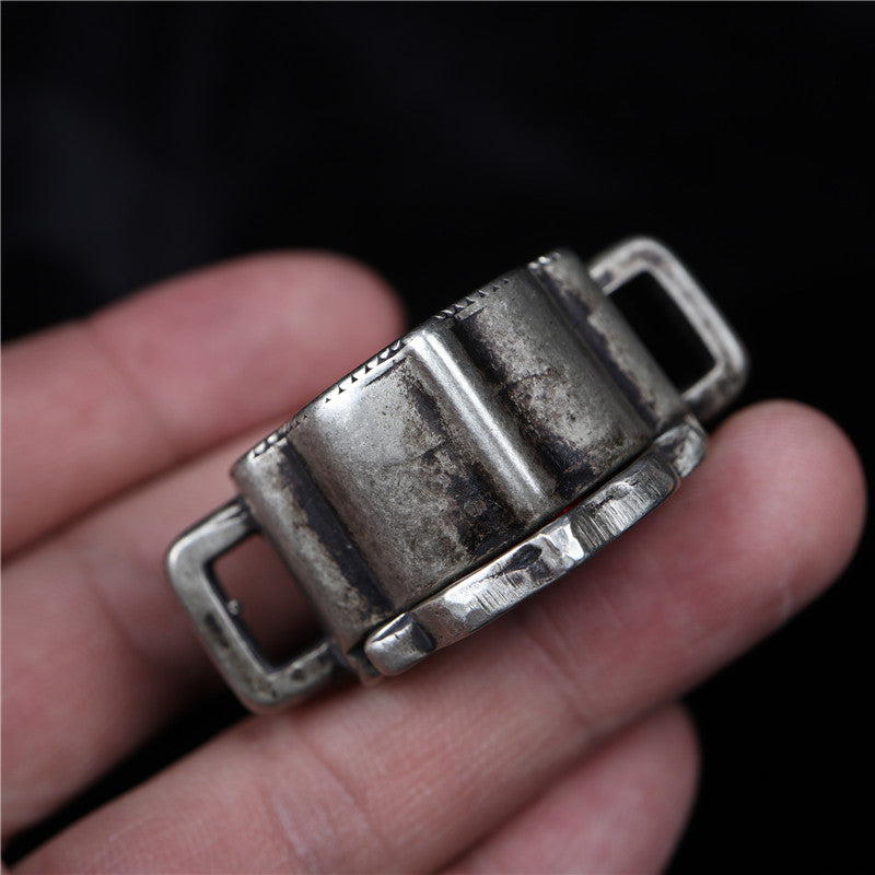 Old Tibetan Iron Gau Box Pendant