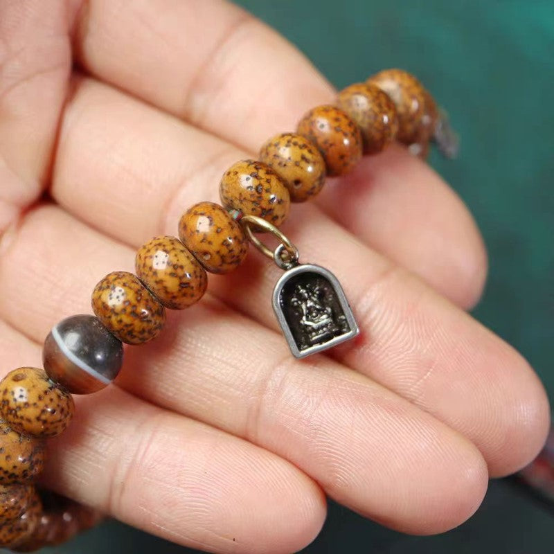 Vintage Tibetan Iron Green Tara Charm