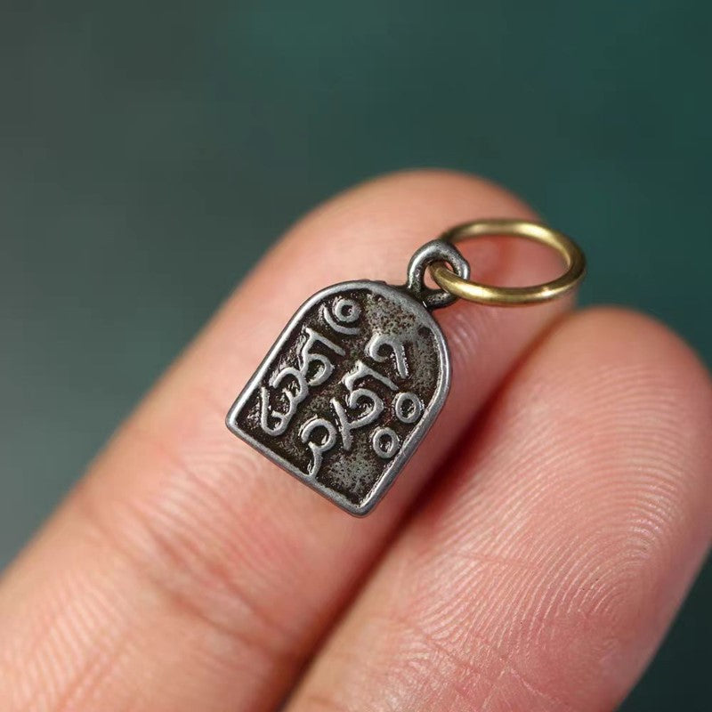 Old Tibetan Meteoric Iron Green Tara Charm