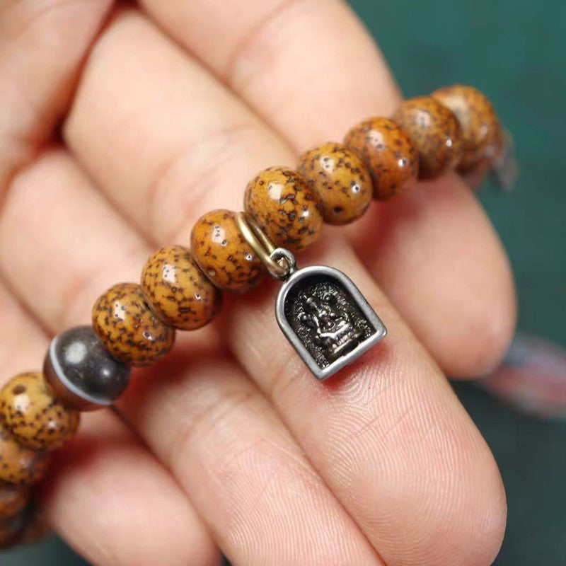 Vintage Tibetan Iron Green Tara Charm