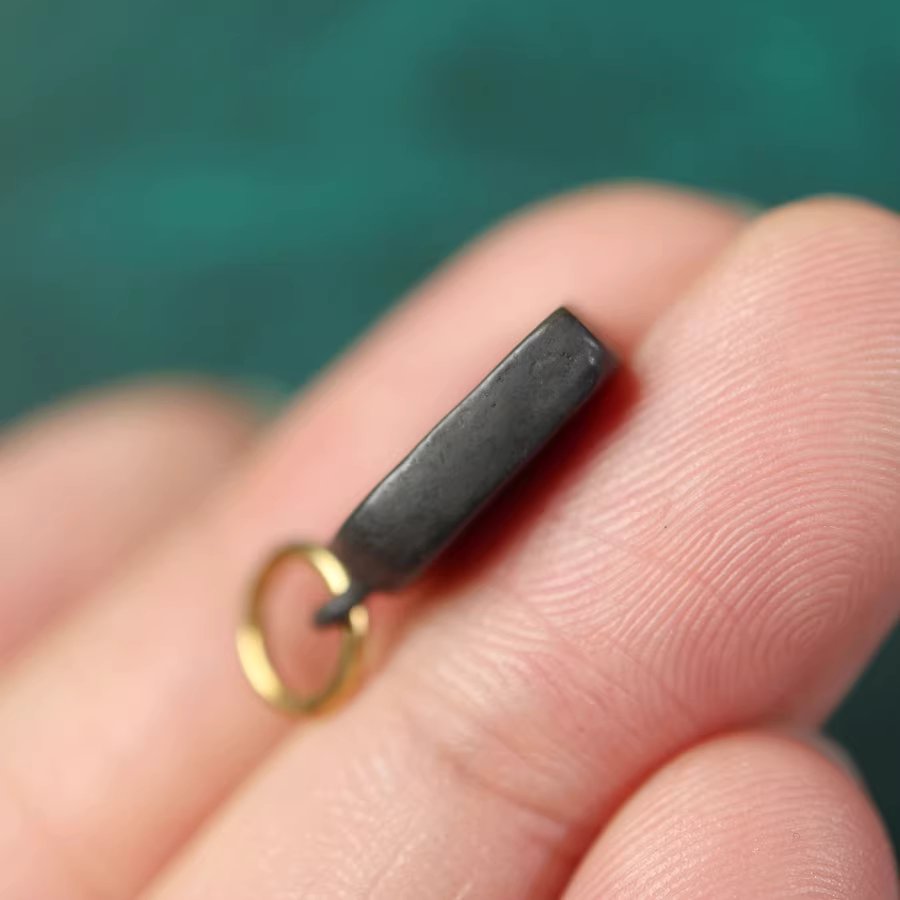 Vintage Tibetan Iron Meditation Charm