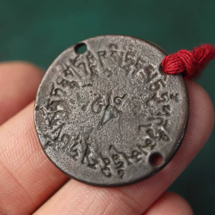 Vintage Tibetan Iron Vajra Lucky Charm