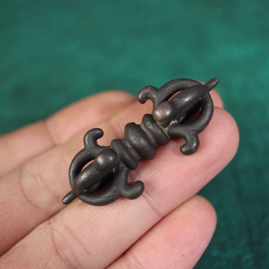 Vintage Tibetan Iron Vajra Pendant