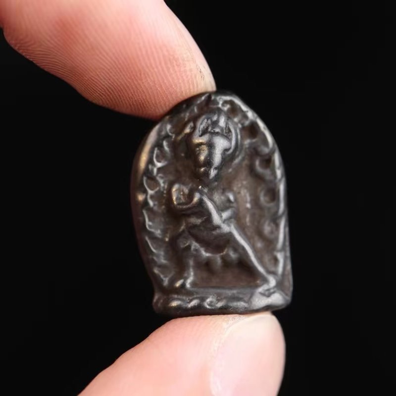 Vintage Tibetan Iron Yama Dharmaraja Charm