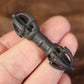 Old Tibetan Ironcraft Vajra Talisman-Mantrapiece