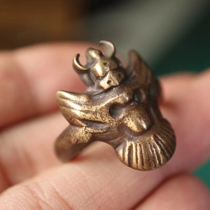 Vintage Tibetan Khyung Ring Seal
