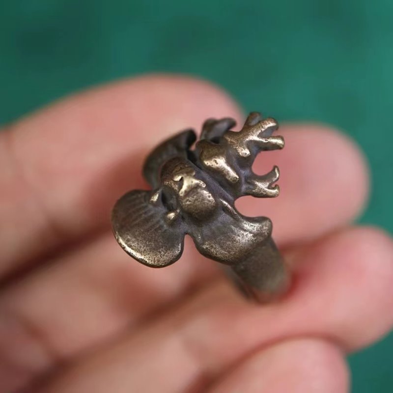 Vintage Tibetan Khyung Sigil Ring