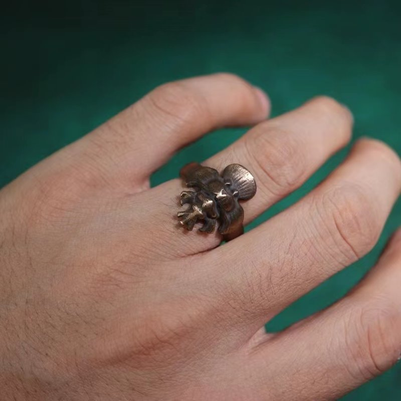 Vintage Tibetan Khyung Sigil Ring