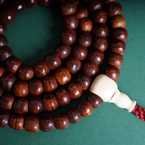 Old Tibetan Mala Bodhi Seed Prayer Beads-Mantrapiece