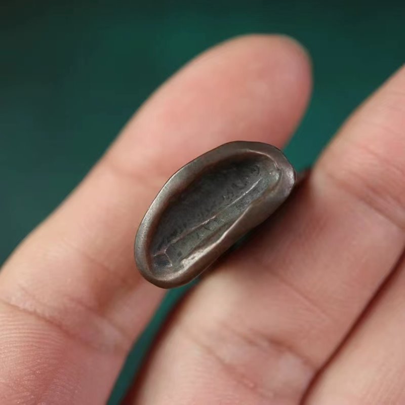 Vintage Tibetan Meteoric Iron Caishen Figurine