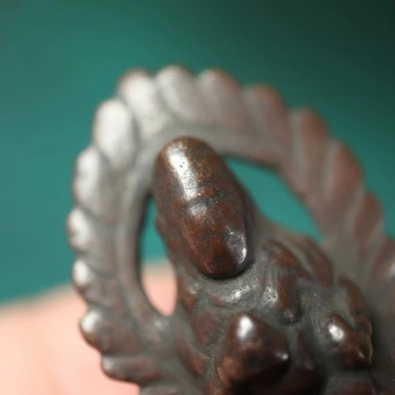 Vintage Tibetan Meteoric Iron Caishen Figurine
