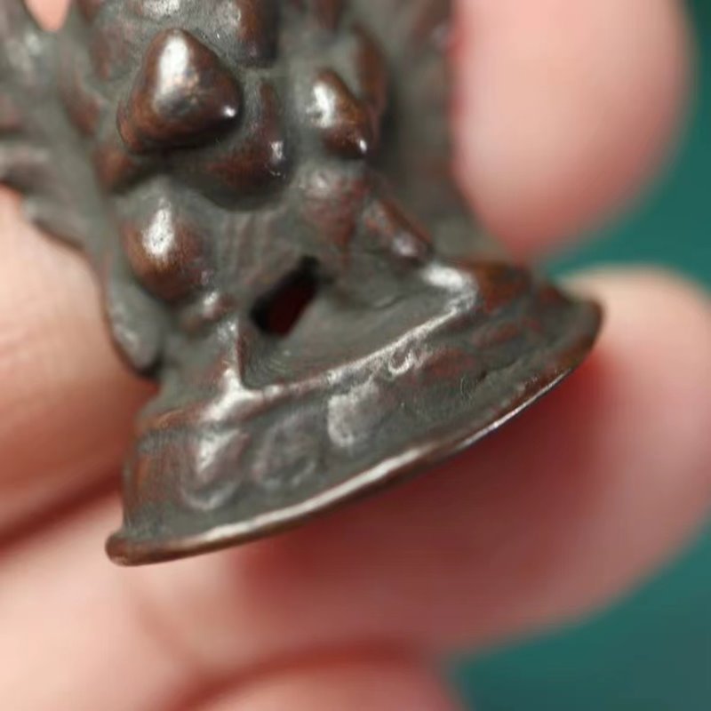 Vintage Tibetan Meteoric Iron Caishen Figurine