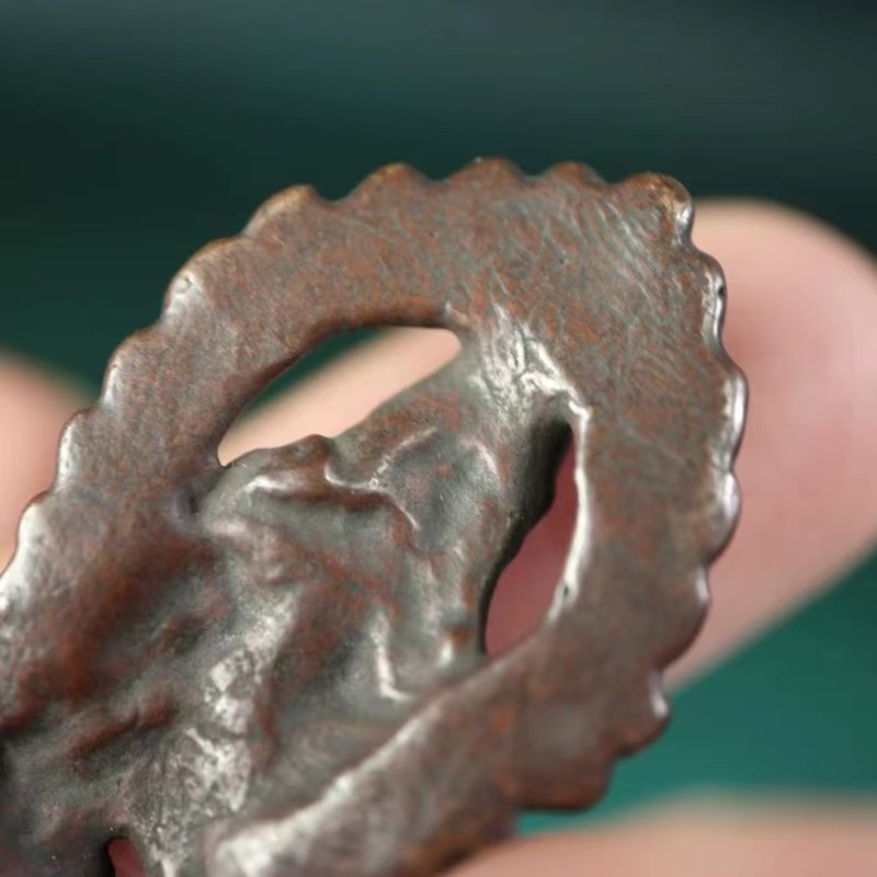 Vintage Tibetan Meteoric Iron Caishen Figurine