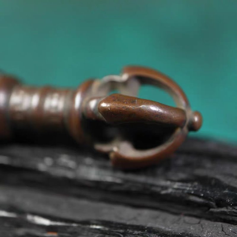 Vintage Tibetan Meteoric Iron Dorje Pendant