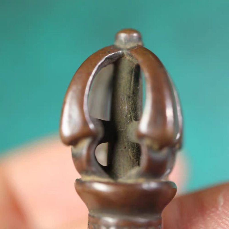 Vintage Tibetan Meteoric Iron Dorje Pendant