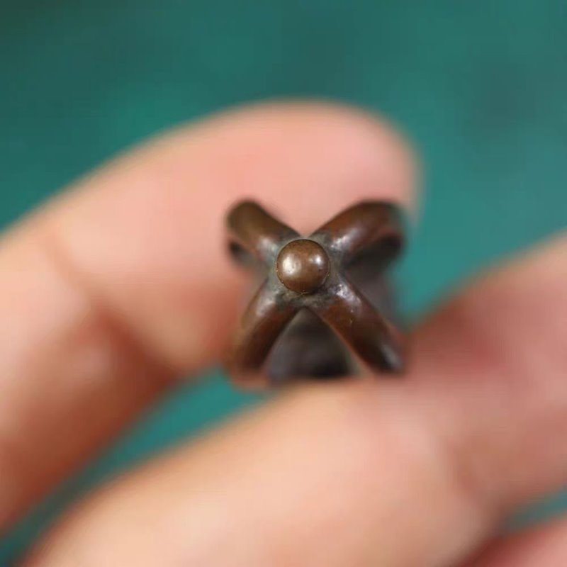 Vintage Tibetan Meteoric Iron Dorje Pendant