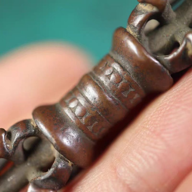 Vintage Tibetan Meteoric Iron Dorje Pendant