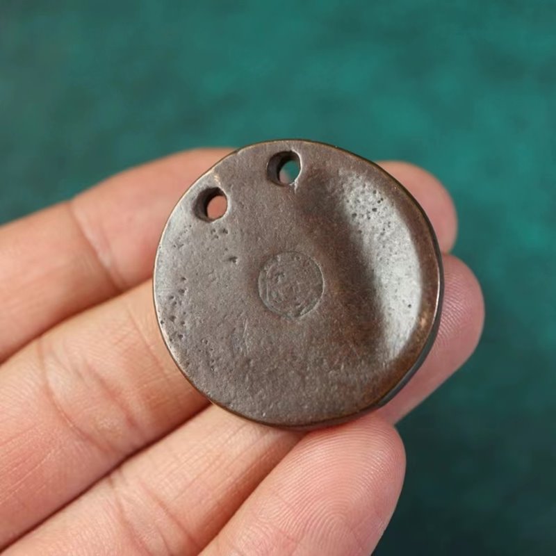 Vintage Tibetan Meteoric Iron Skyfall Yamataka Pendant