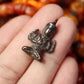 Old Tibetan Meteoric Iron Skystone Guanyin Amulet-Mantrapiece