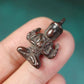 Old Tibetan Meteoric Iron Skystone Guanyin Amulet-Mantrapiece