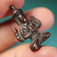 Old Tibetan Meteoric Iron Skystone Guanyin Amulet-Mantrapiece