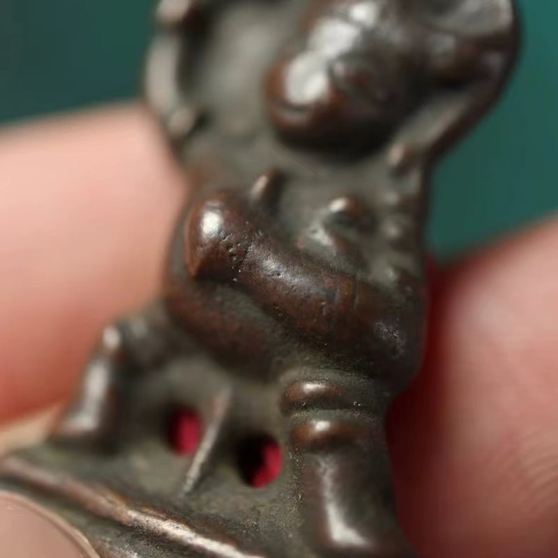 Old Tibetan Meteoric Iron Vajrapani Charm-Mantrapiece