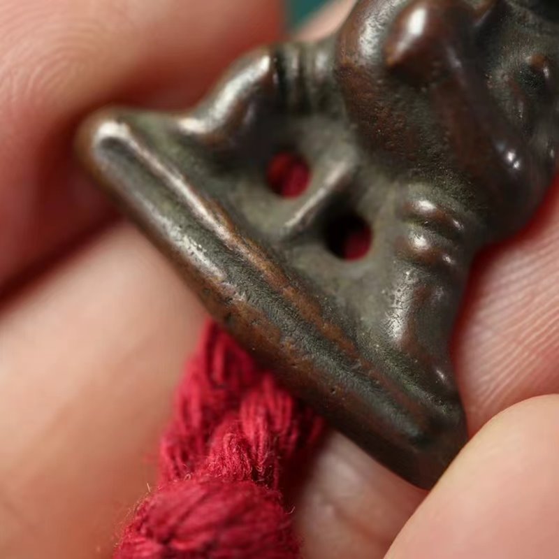 Vintage Tibetan Meteoric Iron Vajrapani Charm