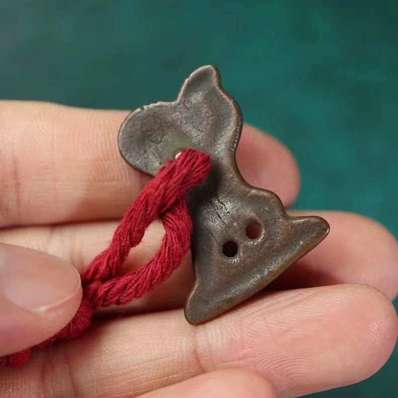 Vintage Tibetan Meteoric Iron Vajrapani Charm