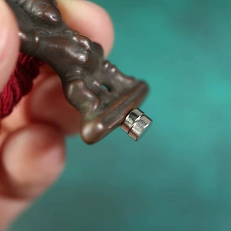 Vintage Tibetan Meteoric Iron Vajrapani Charm