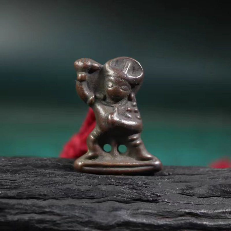 Vintage Tibetan Meteoric Iron Vajrapani Charm