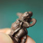 Old Tibetan Meteoric Iron Vajrapani Figurine Pendant-Mantrapiece