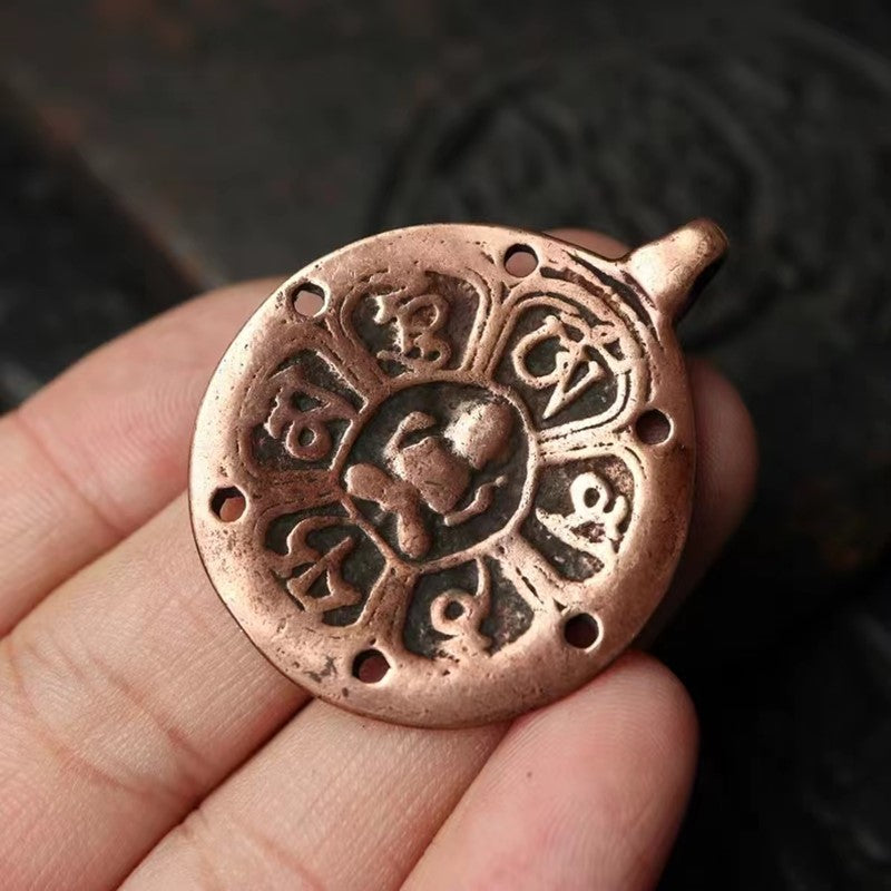 Vintage Tibetan Om Mani Pendant