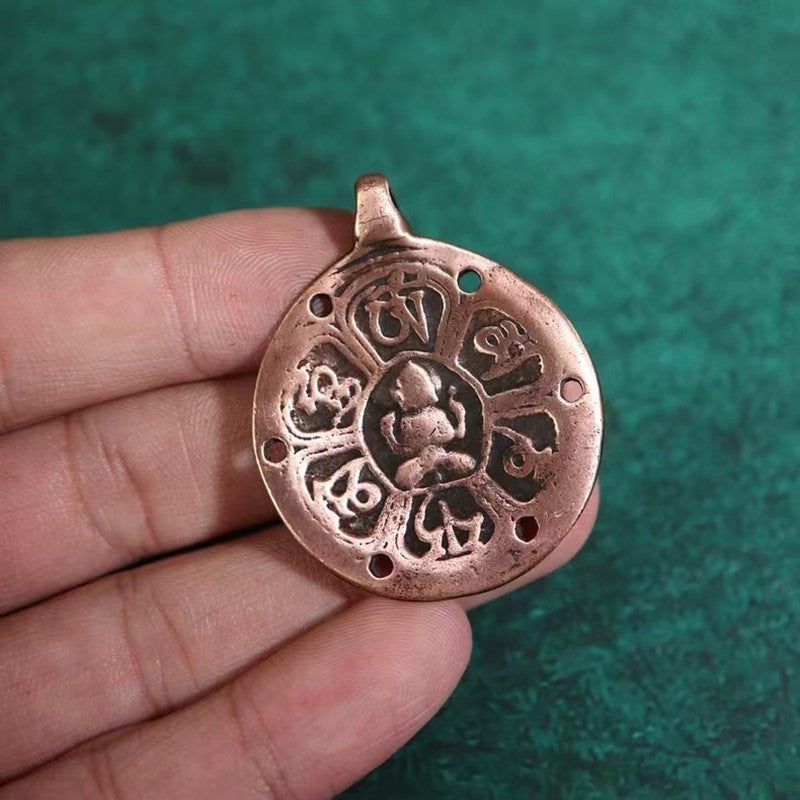 Vintage Tibetan Om Mani Pendant