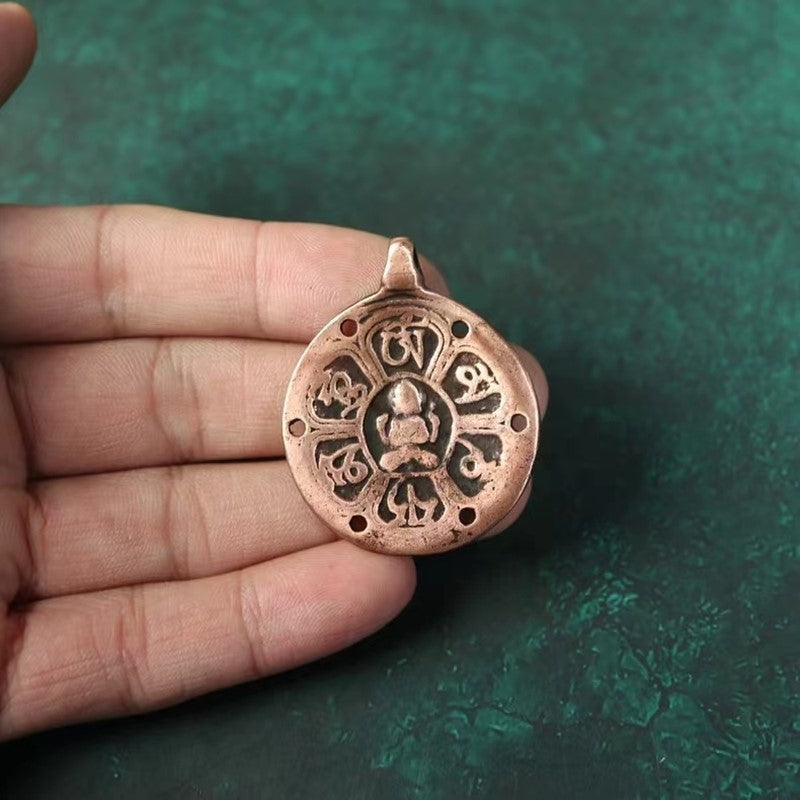 Old Tibetan Om Mani Pendant