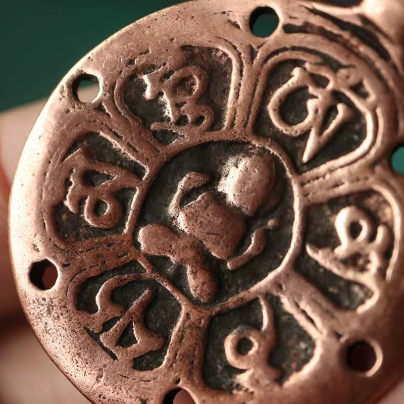 Vintage Tibetan Om Mani Pendant